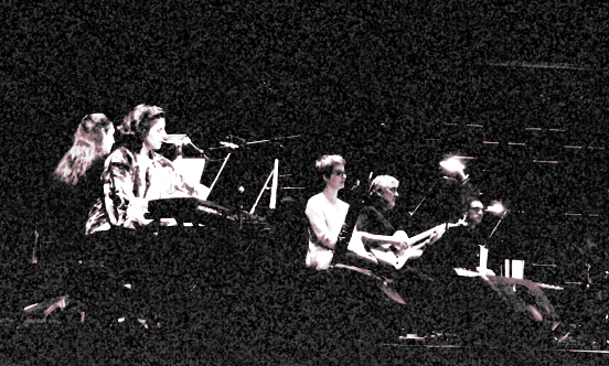 Zeena Parkins and Fred Frith with McLoughlin and Jason Hoopes